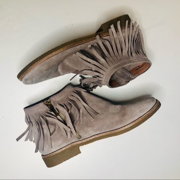 KATE SPADE BETSIE FRINGE BOOTIES SZ8 - Picture 4 of 11